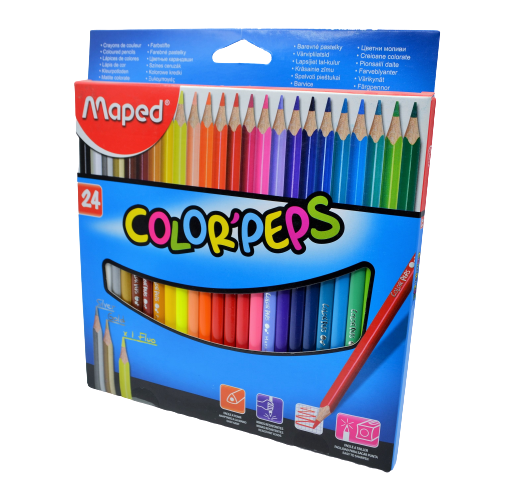 24 crayons de couleur Nightfall – Maped France