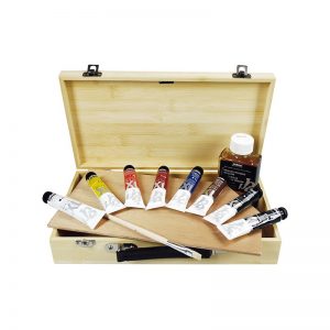 COFFRET EN BAMBOU PEINTURE A L'HUILE STUDIO XL - PEBEO-